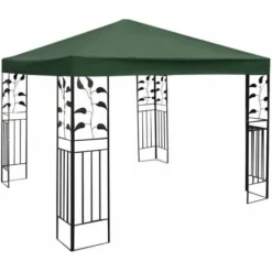 COSTWAY Toile De Rechange Pour Pavillon Toile De Toit Pour Tente Canopée Pour Tonnelles 300 X 300 Cm Encre Verte 11 COSTWAY Toile De Rechange Pour Pavillon Toile De Toit Pour Tente Canopée Pour Tonnelles 300 X 300 Cm Encre Verte -Promos Verde Rêverie Boutique 16894871 5