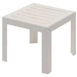 GROSFILLEX - Table Basse Miami - 40 X 40 Cm - Blanc