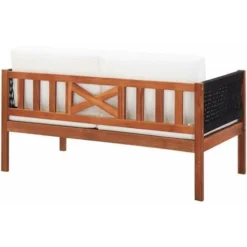 Canapé De Jardin à 2 Places Bois D'acacia Massif VidaXL 10 Canapé De Jardin à 2 Places Bois D'acacia Massif VidaXL -Promos Verde Rêverie Boutique 17928705 4