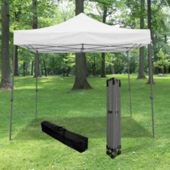 Tonnelle De Jardin Pliable 3x3 M 520D (320g/m2) - Qualité Professionnelle -Tonnelle Barnum Pliant - Tente Pagode Pliable Imperméable Idéale Pour Reception En Exterieur