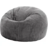 Icon Pouf Classique En Velours Côtelé Kingston, Fauteuil Pouf Pour Adultes, 85cm X 50cm, Gris Anthracite 1 Icon Pouf Classique En Velours Côtelé Kingston, Fauteuil Pouf Pour Adultes, 85cm X 50cm, Gris Anthracite -Promos Verde Rêverie Boutique 18265452 1
