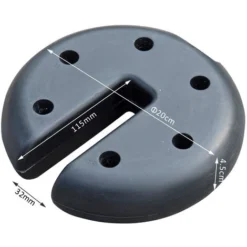 HOMCOM Lot De 4 Poids De Lestage Circulaire Pour Tonnelle Barnum Tente Diamètre 20 Cm épaisseur 4,5 Cm Polyéthylène Noir 8 HOMCOM Lot De 4 Poids De Lestage Circulaire Pour Tonnelle Barnum Tente Diamètre 20 Cm épaisseur 4,5 Cm Polyéthylène Noir -Promos Verde Rêverie Boutique 18304252 3