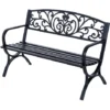 Outsunny Banc De Jardin Terrasse En Acier Fonte Noir 3 Places 127 X 60 X 85 Cm Charge Max 250 Kg 1 Outsunny Banc De Jardin Terrasse En Acier Fonte Noir 3 Places 127 X 60 X 85 Cm Charge Max 250 Kg -Promos Verde Rêverie Boutique 18304341 1