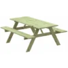 Table Pique-Nique En Bois Traité Solid 28 Mm Avec Banc 177x151x77 Cm 6/8 Personnes -Promos Verde Rêverie Boutique 18370670 1