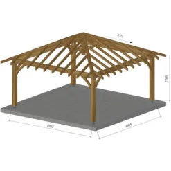 Carbet Bois Massif 5x5 - Grand Format 10 Carbet Bois Massif 5x5 - Grand Format -Promos Verde Rêverie Boutique 18376619 4