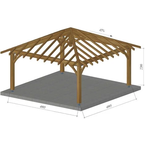 Carbet Bois Massif 5x5 - Grand Format 6 Carbet Bois Massif 5x5 - Grand Format – Image 4