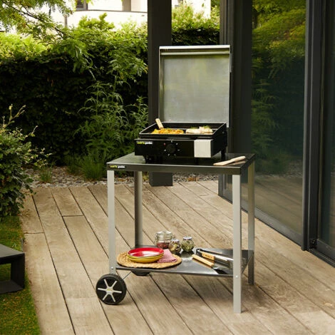 Desserte De Jardin - MEDIA 75 - Compatible Plancha - Dimensions Produit : L 83,5 X L 67 × H 80,5cm - Cook'In Garden 4 Desserte De Jardin - MEDIA 75 - Compatible Plancha - Dimensions Produit : L 83,5 X L 67 × H 80,5cm - Cook'In Garden – Image 2