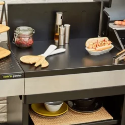 Desserte De Jardin - Noir / Inox - Module Compatible Fidji 3 Et 4 - Cuisine Extérieure - Cook'In Garden 10 Desserte De Jardin - Noir / Inox - Module Compatible Fidji 3 Et 4 - Cuisine Extérieure - Cook'In Garden -Promos Verde Rêverie Boutique 18390114 4