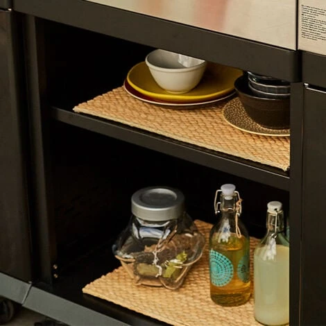 Desserte De Jardin - Noir / Inox - Module Compatible Fidji 3 Et 4 - Cuisine Extérieure - Cook'In Garden 7 Desserte De Jardin - Noir / Inox - Module Compatible Fidji 3 Et 4 - Cuisine Extérieure - Cook'In Garden – Image 5