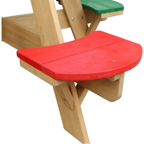 AXI UFO Table De Pique Nique Ronde Pour Enfants En Bois Table Ronde Enfant Pour Le Jardin Multicouleur Avec 4 Sièges 6 AXI UFO Table De Pique Nique Ronde Pour Enfants En Bois Table Ronde Enfant Pour Le Jardin Multicouleur Avec 4 Sièges – Image 4