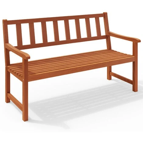 Banc De Jardin Kensington 2 Places En Bois D’acacia 120 Cm Résistant Aux Intempéries Terrasse Balcon Extérieur Parc 4 Banc De Jardin Kensington 2 Places En Bois D’acacia 120 Cm Résistant Aux Intempéries Terrasse Balcon Extérieur Parc – Image 2