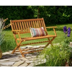 Banc De Jardin Pliable En Bois D'eucalyptus Certifié FSC 2 Places Banc En Bois Terrasse Balcon Jardin Meuble D'extérieur 9 Banc De Jardin Pliable En Bois D'eucalyptus Certifié FSC 2 Places Banc En Bois Terrasse Balcon Jardin Meuble D'extérieur -Promos Verde Rêverie Boutique 18473829 3