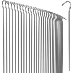 Piquets De Fixation Tente - Lot Au Choix 50/100/150/200 - Acier Ø3,5mm - Sardine Piquet Terre Tente Jardin 50 Pegs (en)