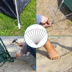 Piquets De Fixation Tente - Lot Au Choix 50/100/150/200 - Acier Ø3,5mm - Sardine Piquet Terre Tente Jardin 50 Pegs (en) -Promos Verde Rêverie Boutique 18475172 4