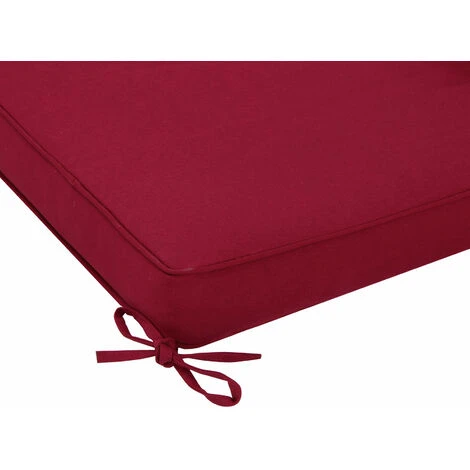 Coussin Pour Transat Chaise Longue De Jardin 195cm Hydrofuge 8 Boutons Coussin Abin De Soleil Intérieur Extérieur Rouge 7 Coussin Pour Transat Chaise Longue De Jardin 195cm Hydrofuge 8 Boutons Coussin Abin De Soleil Intérieur Extérieur Rouge – Image 5