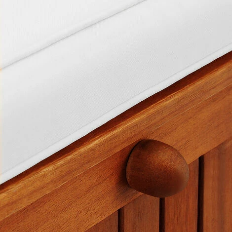 Banc De Jardin En Bois D'acacia Avec Compartiment De Rangement Coussin Inclus Robuste Et Durable Banc 2en1 6 Banc De Jardin En Bois D'acacia Avec Compartiment De Rangement Coussin Inclus Robuste Et Durable Banc 2en1 – Image 4