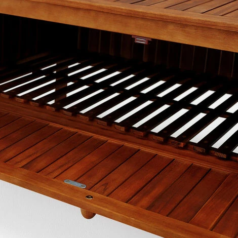Banc De Jardin En Bois D'acacia Avec Compartiment De Rangement Coussin Inclus Robuste Et Durable Banc 2en1 7 Banc De Jardin En Bois D'acacia Avec Compartiment De Rangement Coussin Inclus Robuste Et Durable Banc 2en1 – Image 5