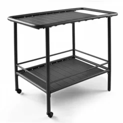 Desserte à Roulettes En Acier Anthracite - Palavas