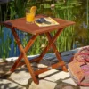 CASARIA® Table D'appoint Pliante En Bois D'acacia 70x70x73cm Table Basse Carrée Pliable Extérieur Jardin Camping 1 CASARIA® Table D'appoint Pliante En Bois D'acacia 70x70x73cm Table Basse Carrée Pliable Extérieur Jardin Camping -Promos Verde Rêverie Boutique 18842097 1