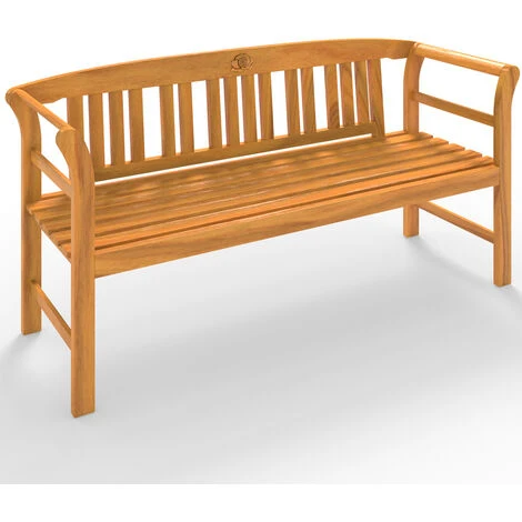 Banc De Jardin ROSE 150cm En Bois D'eucalyptus Certifié FSC® Banc Extérieur Banquette Jardin Balcon Terrasse 4 Banc De Jardin ROSE 150cm En Bois D'eucalyptus Certifié FSC® Banc Extérieur Banquette Jardin Balcon Terrasse – Image 2