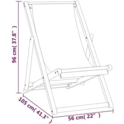 Chaise De Plage Pliable Bois De Teck Solide Vert VidaXL 9 Chaise De Plage Pliable Bois De Teck Solide Vert VidaXL -Promos Verde Rêverie Boutique 19230360 3