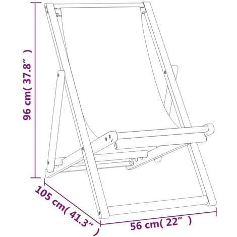 Chaise De Plage Pliable Bois De Teck Solide Vert VidaXL 5 Chaise De Plage Pliable Bois De Teck Solide Vert VidaXL – Image 3