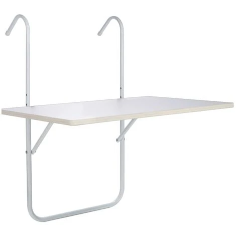Table De Balcon Pliable Blanc 60x40x1,2 Cm HI 3 Table De Balcon Pliable Blanc 60x40x1,2 Cm HI