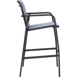 Chaises De Bar De Jardin 2 Pcs Gris Txtilène VidaXL -Promos Verde Rêverie Boutique 19322642 4