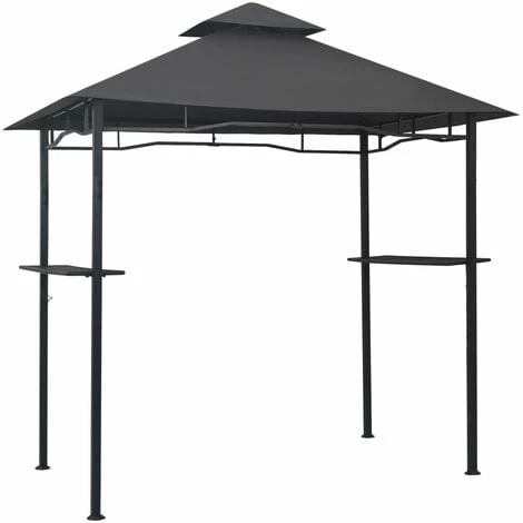Belvédère De Barbecue 240x150x255 Cm Anthracite Acier VidaXL 3 Belvédère De Barbecue 240x150x255 Cm Anthracite Acier VidaXL