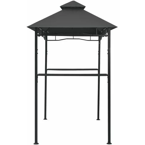 Belvédère De Barbecue 240x150x255 Cm Anthracite Acier VidaXL 6 Belvédère De Barbecue 240x150x255 Cm Anthracite Acier VidaXL – Image 4