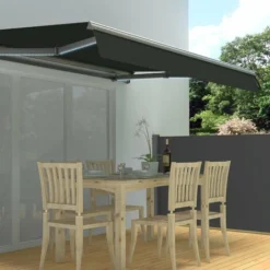 Store Banne Motorisé LED 3x2.5m VEGAS Gris Aluminium Avec Télécommande 8 Store Banne Motorisé LED 3x2.5m VEGAS Gris Aluminium Avec Télécommande -Promos Verde Rêverie Boutique 19649013 3