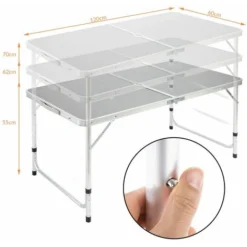 Table De Camping 4 Chaises Pliantes Fonction Valise Gris Ensemble Au Choix Gris -Promos Verde Rêverie Boutique 19708752 4