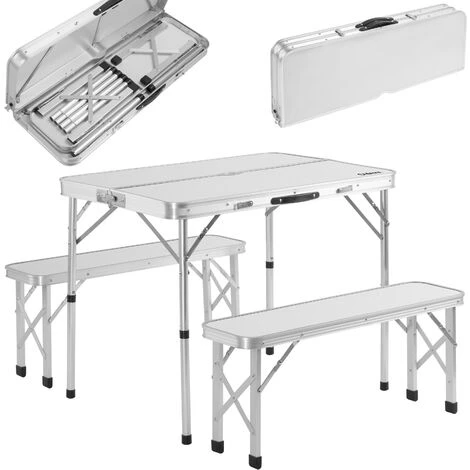 Ensemble Table De Camping Bancs Camping Valise De Transport Table Camping Pliante Banc Blanc 3 Ensemble Table De Camping Bancs Camping Valise De Transport Table Camping Pliante Banc Blanc