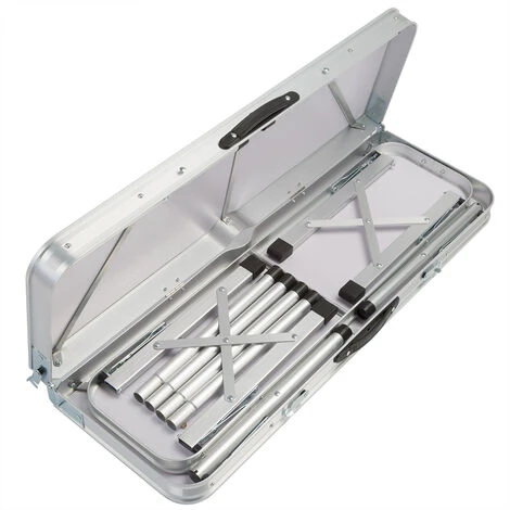 Ensemble Table De Camping Bancs Camping Valise De Transport Table Camping Pliante Banc Blanc 7 Ensemble Table De Camping Bancs Camping Valise De Transport Table Camping Pliante Banc Blanc – Image 5