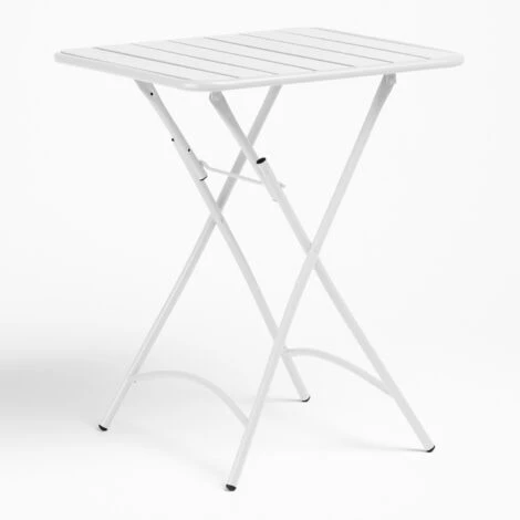 Table De Jardin Pliante Carrée En Acier (60x60 Cm) Janti SKLUM Blanc 3 Table De Jardin Pliante Carrée En Acier (60x60 Cm) Janti SKLUM Blanc