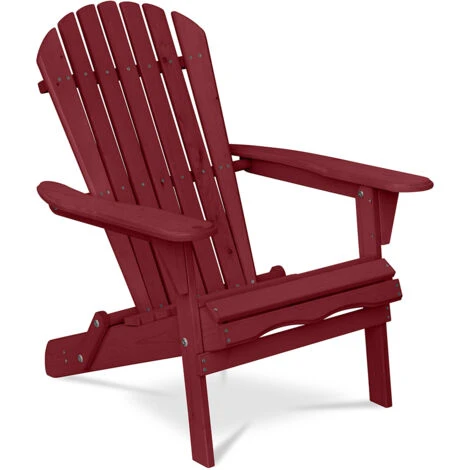 Chaise De Jardin Adirondack - Bois Cerise - Bois De Pruche 3 Chaise De Jardin Adirondack - Bois Cerise - Bois De Pruche