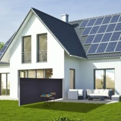 Bc-elec - ASA-160T Store Latéral Gris Anthracite 3x1.6m Rétractable Pour Terrasse, Brise-vue Jardin Pare-vue... -Promos Verde Rêverie Boutique 20612885 4