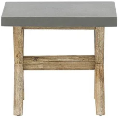 Tabouret De Jardin 51 X 40 Cm Avec Assise En Béton Résistant Et Pieds En Bois Naturel Idéal Pour Extérieur Au Style Scandinave Beliani 10 Tabouret De Jardin 51 X 40 Cm Avec Assise En Béton Résistant Et Pieds En Bois Naturel Idéal Pour Extérieur Au Style Scandinave Beliani -Promos Verde Rêverie Boutique 22778267 4