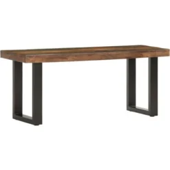 Banc 110 Cm Bois De Récupération Solide Et Acier VidaXL