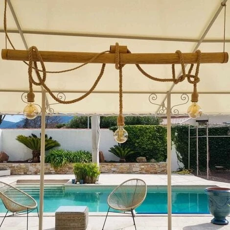 TECPLAST Toile Pergola Ivoire 3,1x4,1 M 680PR - Qualité 10 Ans - Bâche Pergola Ou Tonnelle étanche En PVC - Made In France 4 TECPLAST Toile Pergola Ivoire 3,1x4,1 M 680PR - Qualité 10 Ans - Bâche Pergola Ou Tonnelle étanche En PVC - Made In France – Image 2