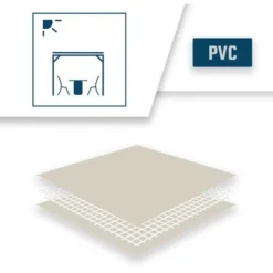 TECPLAST Toile Pergola Ivoire 3,1x4,1 M 680PR - Qualité 10 Ans - Bâche Pergola Ou Tonnelle étanche En PVC - Made In France 11 TECPLAST Toile Pergola Ivoire 3,1x4,1 M 680PR - Qualité 10 Ans - Bâche Pergola Ou Tonnelle étanche En PVC - Made In France -Promos Verde Rêverie Boutique 23757880 5