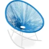 Chaise à Bascule Acapulco - Pieds Blanc - Nouvelle Édition Bleu Foncé - Acier, Rotin Synthétique 1 Chaise à Bascule Acapulco - Pieds Blanc - Nouvelle Édition Bleu Foncé - Acier, Rotin Synthétique -Promos Verde Rêverie Boutique 24400426 1