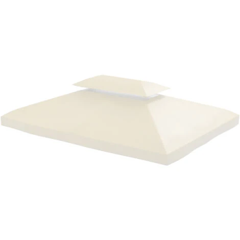 HOMCOM Toile De Toit De Rechange Pour Pavillon Tonnelle Tente 3x4m Crème 3 HOMCOM Toile De Toit De Rechange Pour Pavillon Tonnelle Tente 3x4m Crème