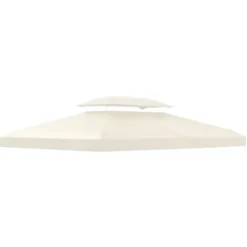 HOMCOM Toile De Toit De Rechange Pour Pavillon Tonnelle Tente 3x4m Crème 10 HOMCOM Toile De Toit De Rechange Pour Pavillon Tonnelle Tente 3x4m Crème -Promos Verde Rêverie Boutique 25007561 4