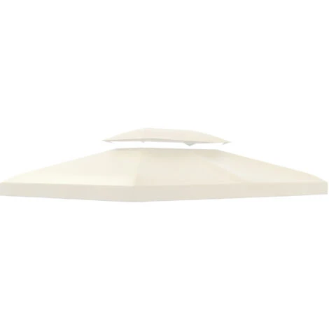 HOMCOM Toile De Toit De Rechange Pour Pavillon Tonnelle Tente 3x4m Crème 6 HOMCOM Toile De Toit De Rechange Pour Pavillon Tonnelle Tente 3x4m Crème – Image 4