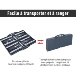 OUTSUNNY Table De Camping Pique Nique Pliante Portable 4 Personnes Aluminium Plastique Gris Foncé 11 OUTSUNNY Table De Camping Pique Nique Pliante Portable 4 Personnes Aluminium Plastique Gris Foncé -Promos Verde Rêverie Boutique 25008232 5