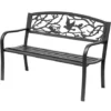 OUTSUNNY Banc 3 Places De Jardin Terrasse Style Rural Chic 127L X 60l X 85H Cm Métal époxy Anticorrosion Noir 1 OUTSUNNY Banc 3 Places De Jardin Terrasse Style Rural Chic 127L X 60l X 85H Cm Métal époxy Anticorrosion Noir -Promos Verde Rêverie Boutique 25008249 1
