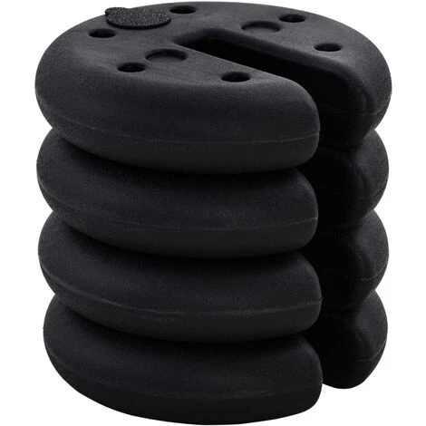 OUTSUNNY Lot De 4 Poids De Lestage Rond Pour Tonnelle Barnum Tente Dim. Ø 25 X 6H Cm HDPE Noir 3 OUTSUNNY Lot De 4 Poids De Lestage Rond Pour Tonnelle Barnum Tente Dim. Ø 25 X 6H Cm HDPE Noir