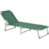 OUTSUNNY Bain De Soleil Transat Pliable Dossier Réglable Multipositions Métal Et Polyester Vert 1 OUTSUNNY Bain De Soleil Transat Pliable Dossier Réglable Multipositions Métal Et Polyester Vert -Promos Verde Rêverie Boutique 25008386 1