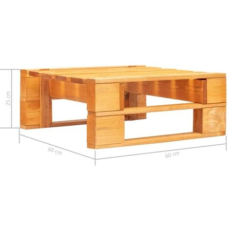 Hommoo Repose-pied Palette De Jardin Bois FSC Marron Miel HDV29881 7 Hommoo Repose-pied Palette De Jardin Bois FSC Marron Miel HDV29881 – Image 5